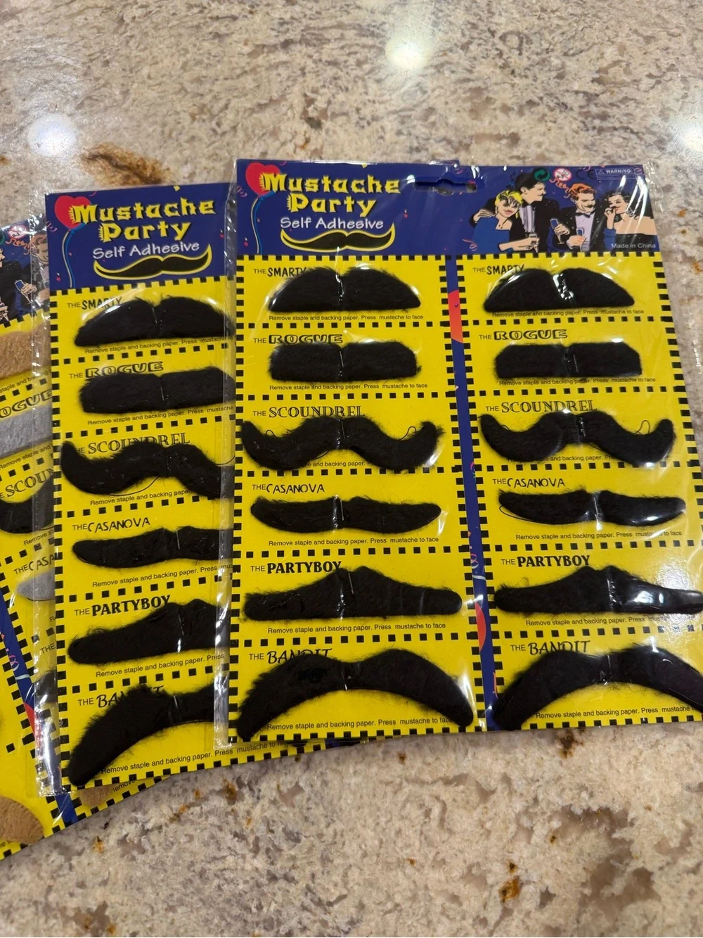 Self Adhesive Party Mustache Pack BUNDLE